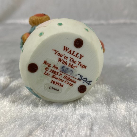 Cherished Teddies Wally "You're The Tops With Me"  Clown on Ball Figurine 103934 - Picture 6 of 6